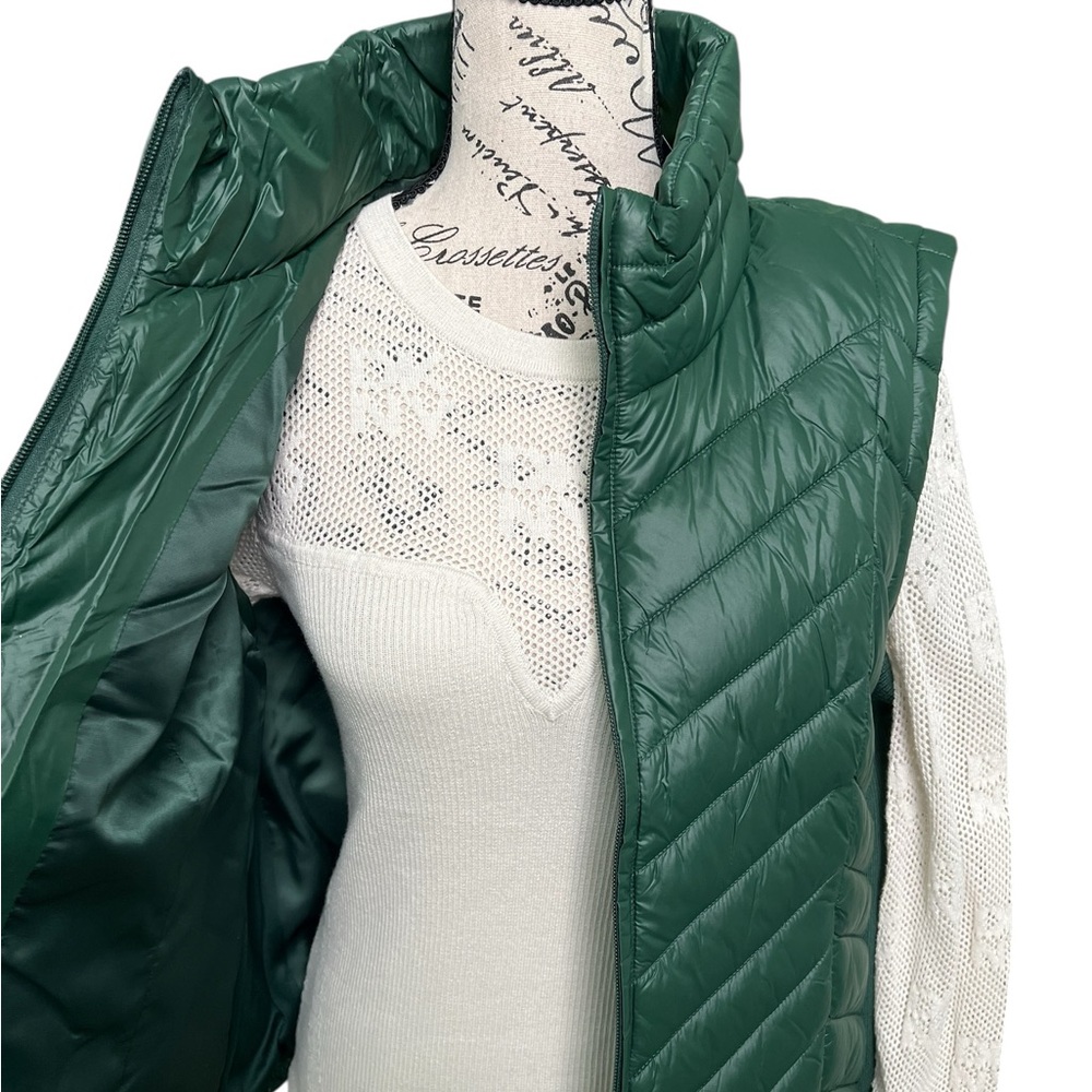 Calvin Klein Forest Green Quilted Vest - Picture 4 of 10